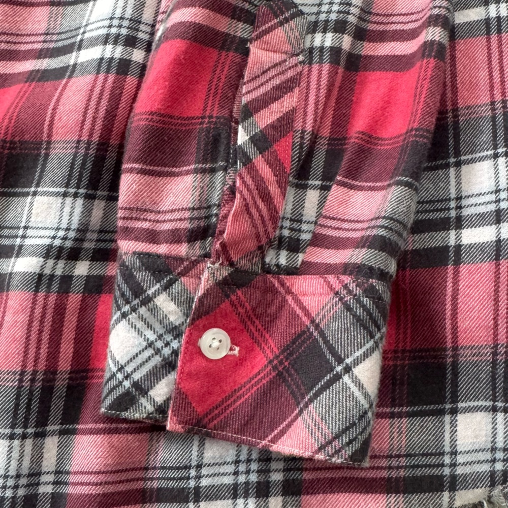 Rails Pink and Gray Plaid Flannel Shirt - Picture 6 of 11